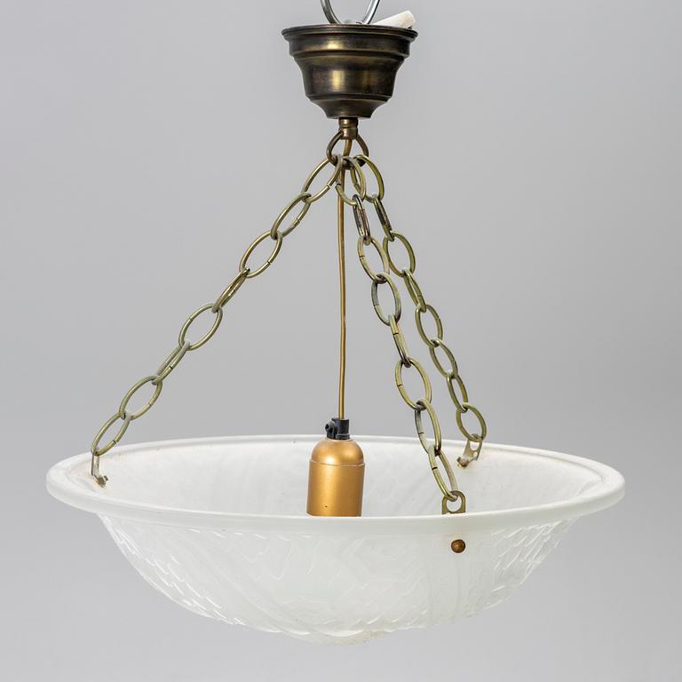 A ceiling lamp, probably France, 1920s-30s.