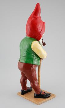 Gnome in terracotta from Gräfenroda Germany, second half of 20th century.