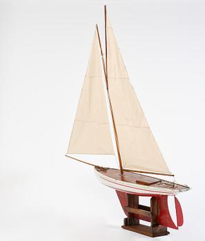 An English model ship, circa 1900.