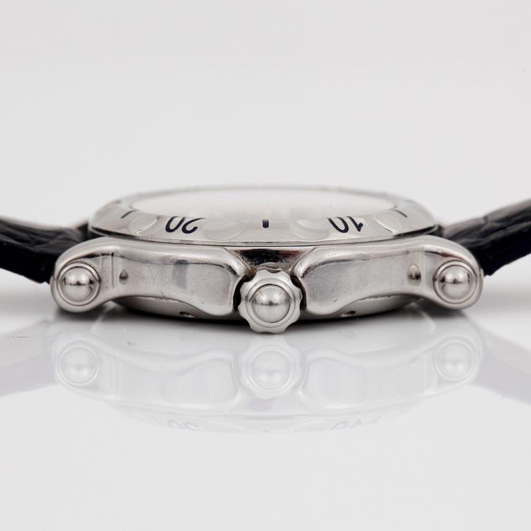 WATCH, Ladies. "Happy Sport" Chopard, Geneva. Stainless steel  and tree moving fishes. 2 original straps.