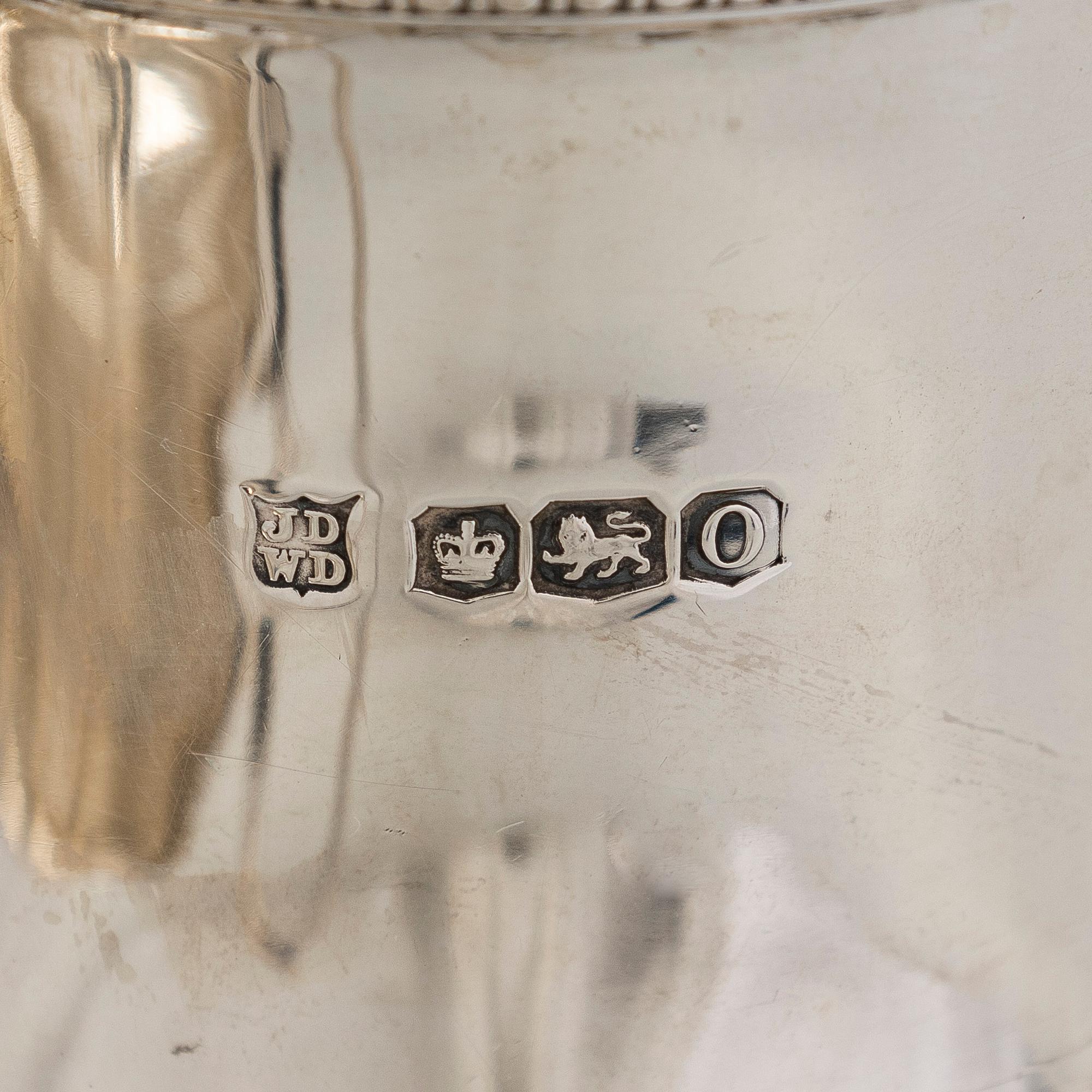 Kaffeservis, 3 delar, sterlingsilver, James Deakin & Sons, Sheffield 1931.