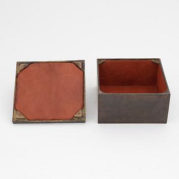 Liss Eriksson, a bronze box, signed and numbered I/III.