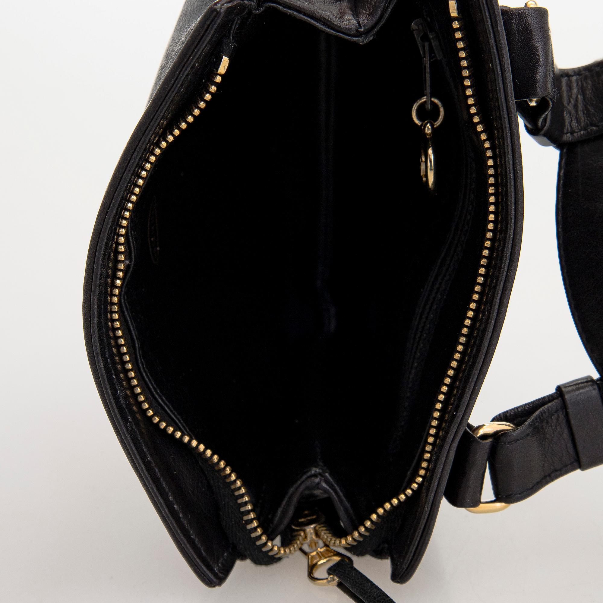 Chanel, a leather belt bag, 1989-1991.