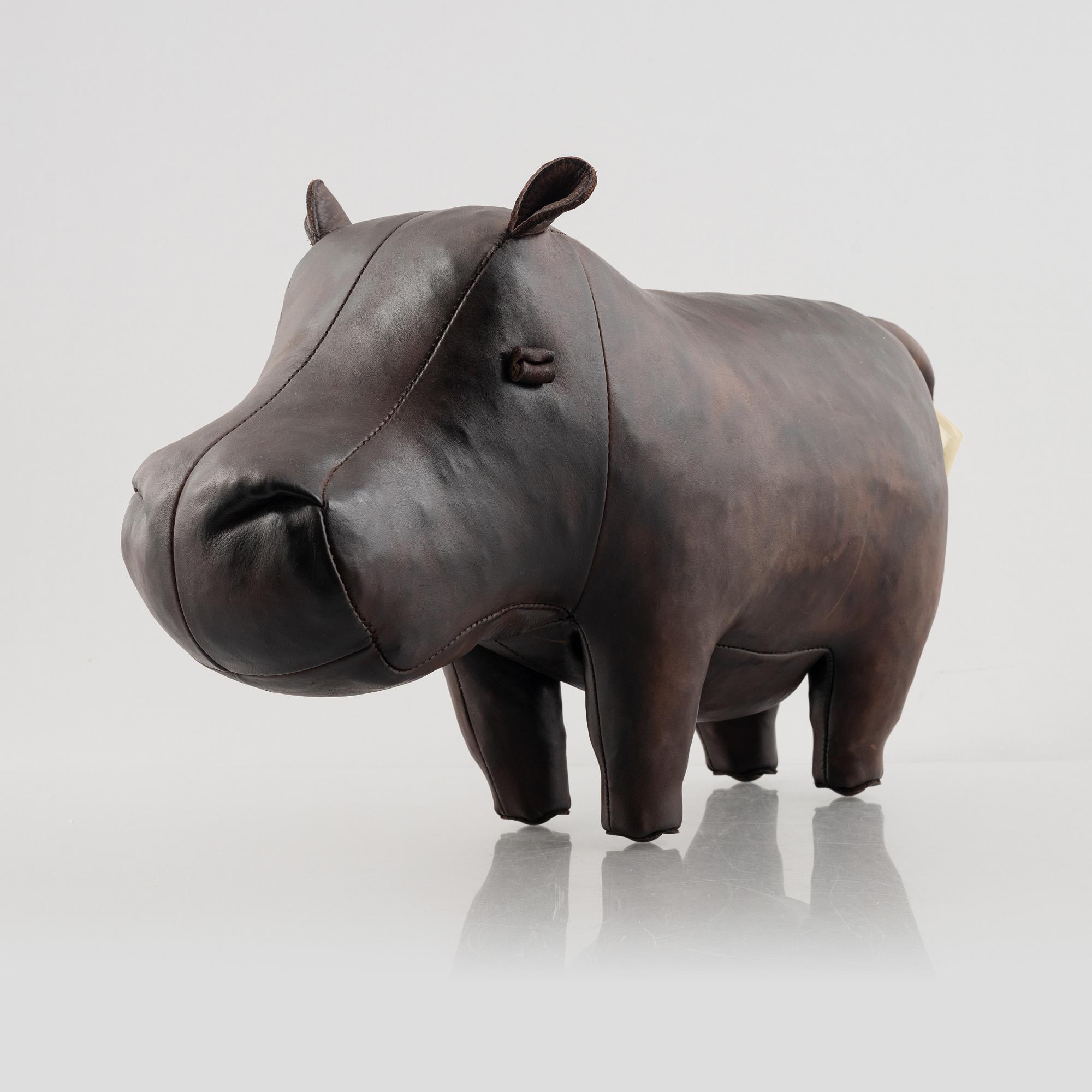 Dimitri Omersa & Co, a Hippopotamus foot stool, 21st century.