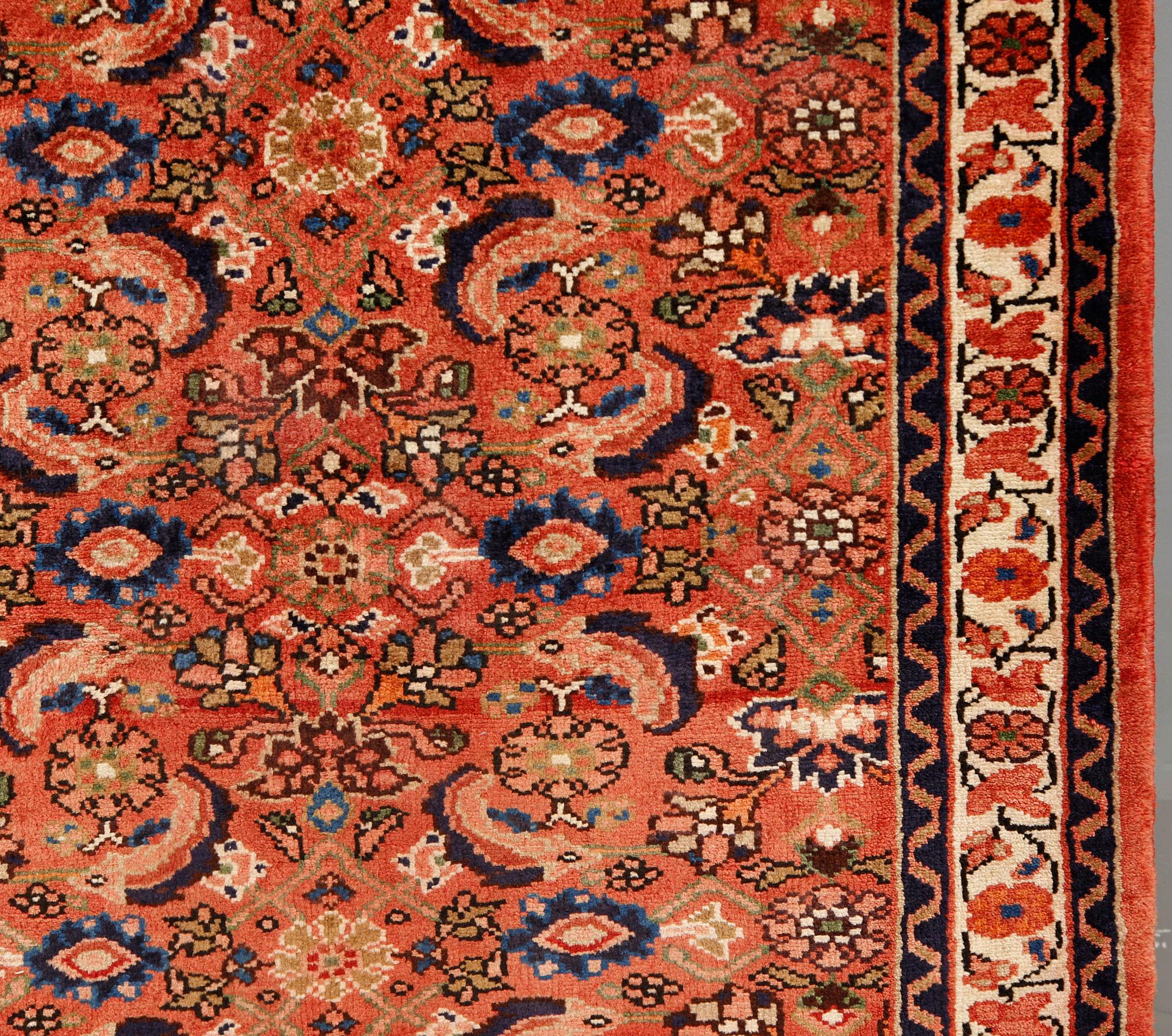 A Hamadan runner, approximately 286 x 98 cm.