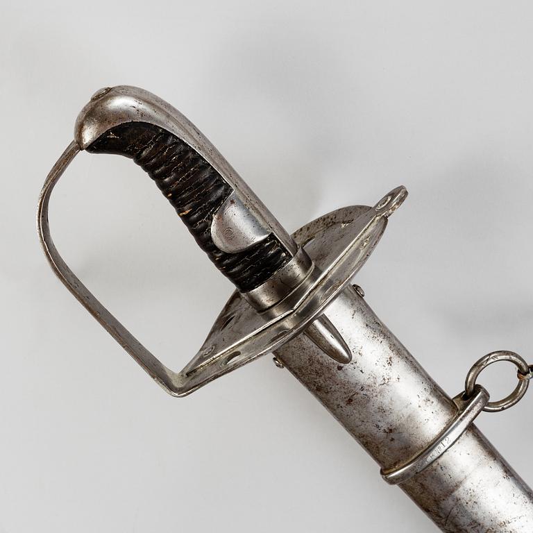 A 1780's British/Swedish 1808 pattern cavalry saber marked Osborne.