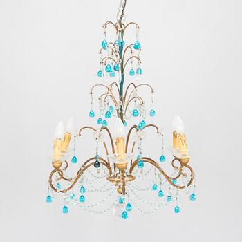 A chandelier, probably Italy 1940s-50s.