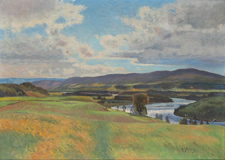 Anton Genberg, Mountain Landscape, Summer.