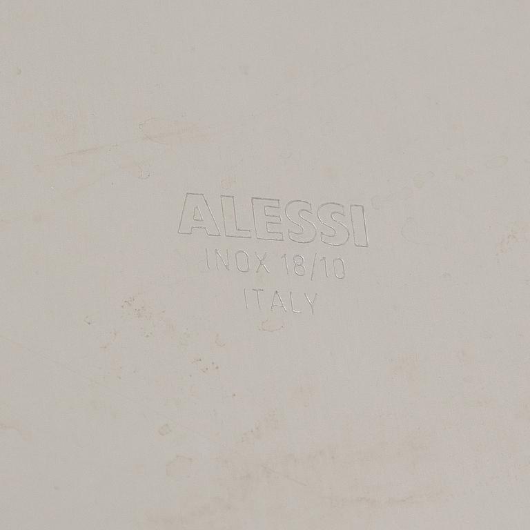 Ettore Sottsass, samppanjajäähdytin ja jalusta, Alessi, 1900-luvun loppu.