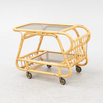 A bamboo serving trolley, second half of the 20th century.