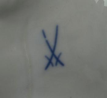 SKÅL, porslin, Meissen, andra sortering, 1900-tal.