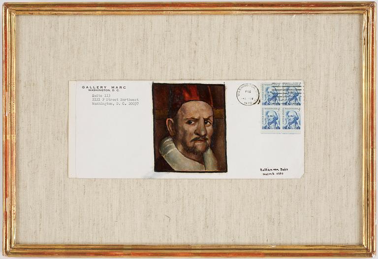 ZOLTAN VON BOER, olja på kuvert, signerad och daterad Malmö 1970.