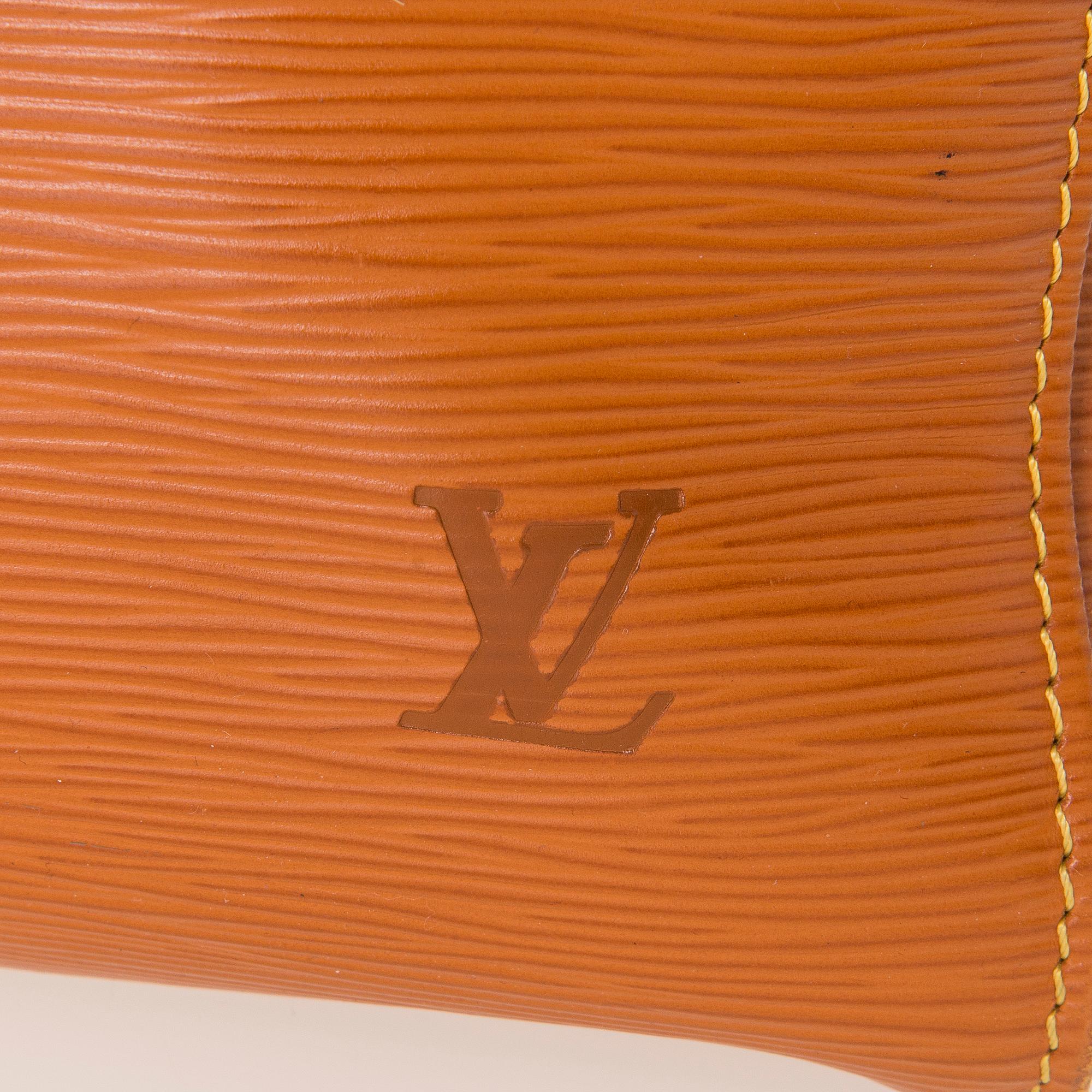 LOUIS VUITTON CIPANGO GOLD KEEPALL 50 EPI TRAVEL BAG.