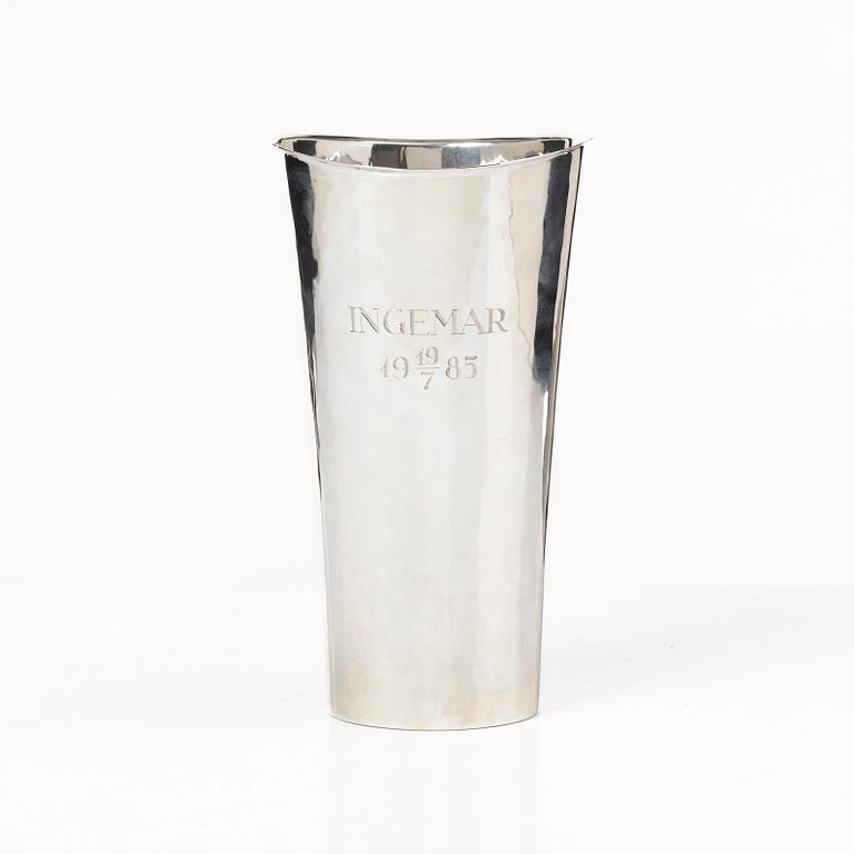 Eric Löfman, trophy, silver, MGAB, 1983.