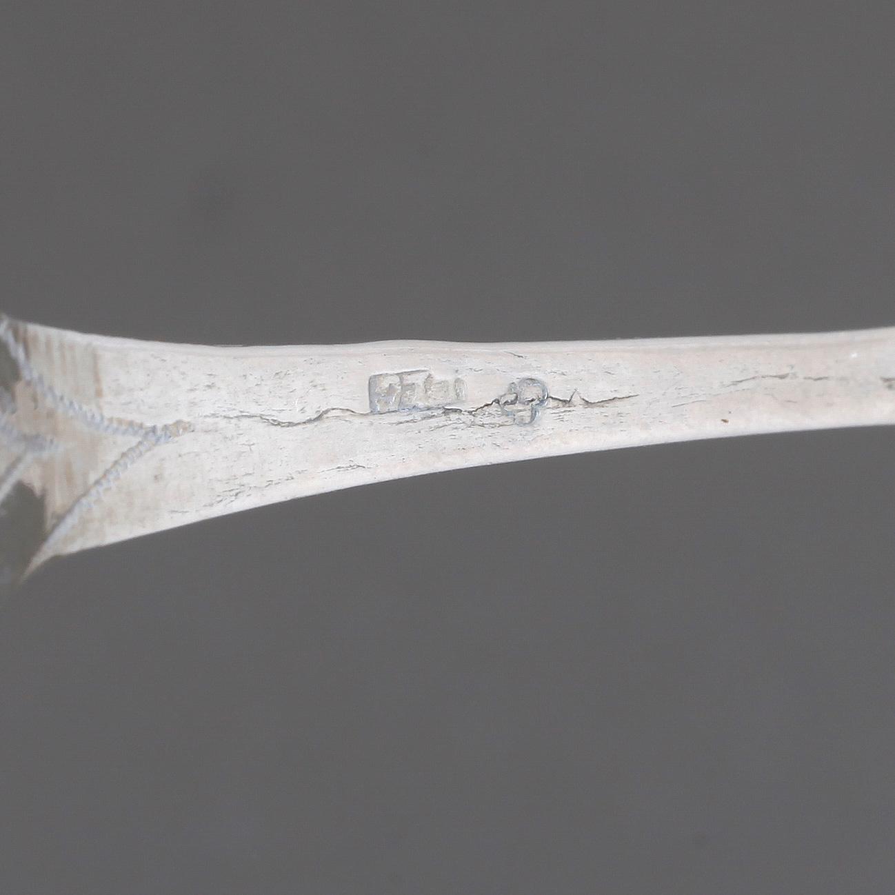SUPSKED, silver, Lars Löfgren, verksam 1797-1853 i Hudiksvall. Vikt ca 16 gram.
