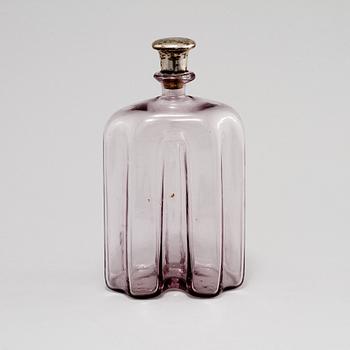 FLASKA, glas, 1800-tal.