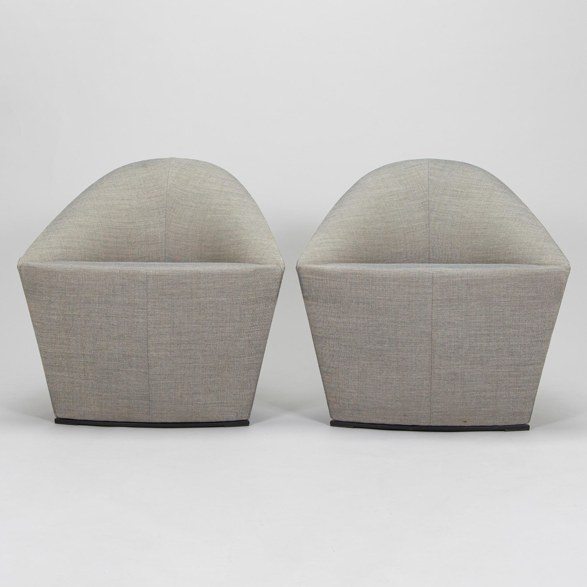 Lievore & Altherr & Molina, Three 21st century 'Colina' easy chairs for Arper Italy. Designed 2014.