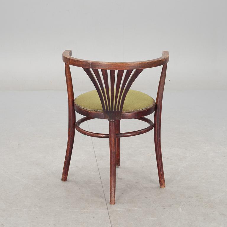 KARMSTOL SAMT STOLAR, 3 delar. Thonet samt J&J Kohn, 1900-talets första hälft.