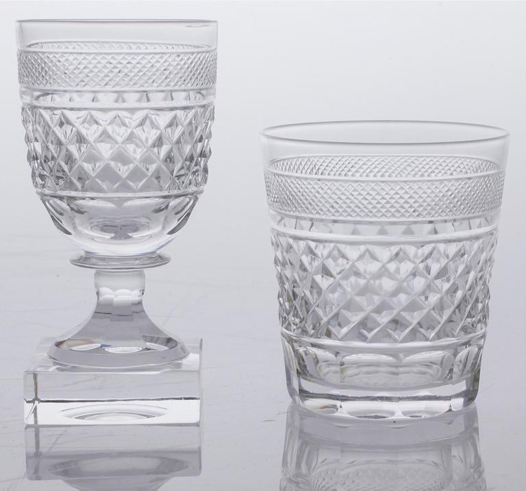 GLASSERVIS, 78 delar, "Kent", Elis Bergh, Kosta Boda, 1900-talets mitt.