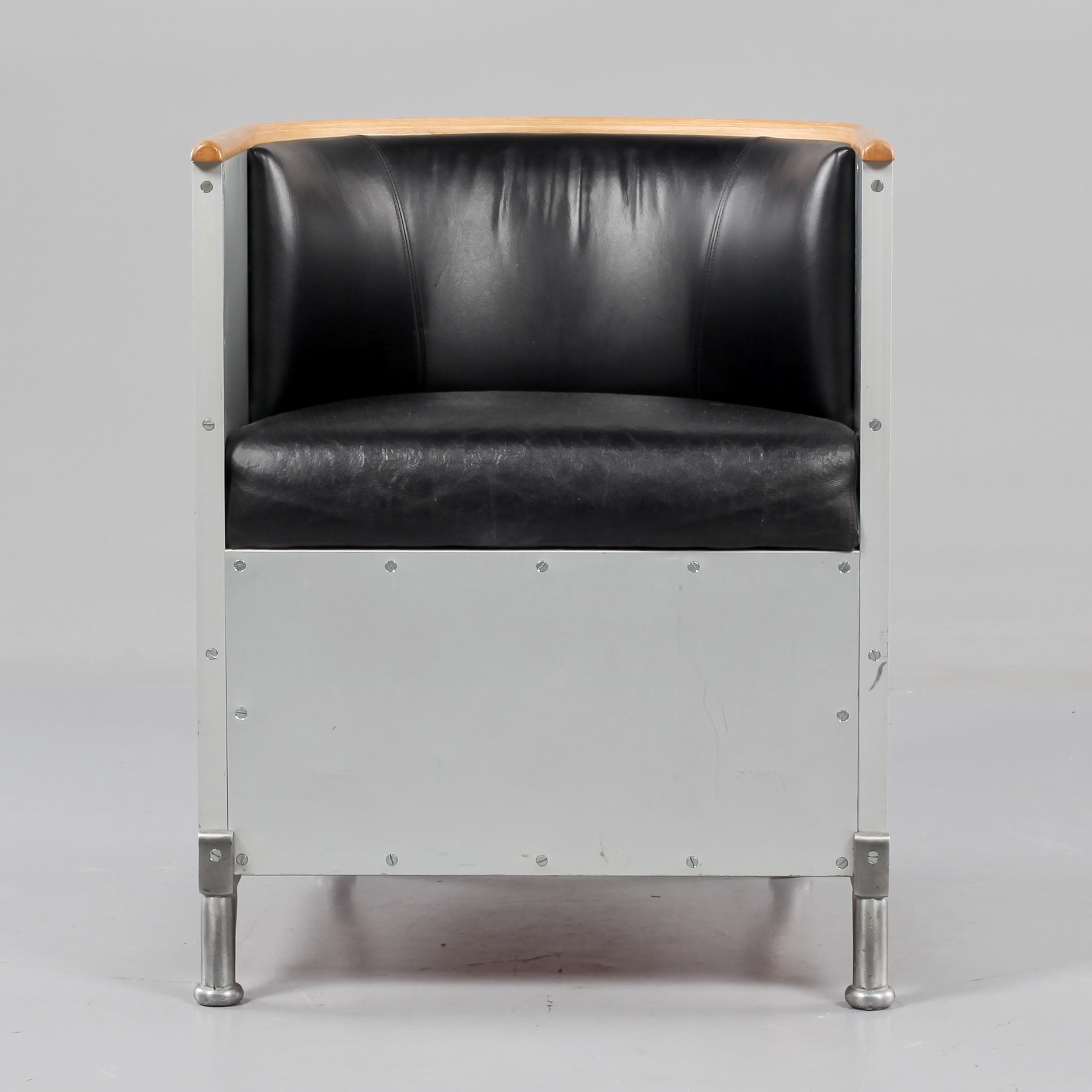 FÅTÖLJ, "Aluminium Chair" Mats Theselius, Källemo, 1900/2000-tal.