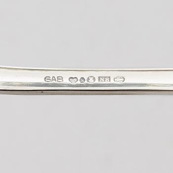 Bestickservis, 72 delar, silver, "Svensk", GAB, Stockholm. 1938-67.