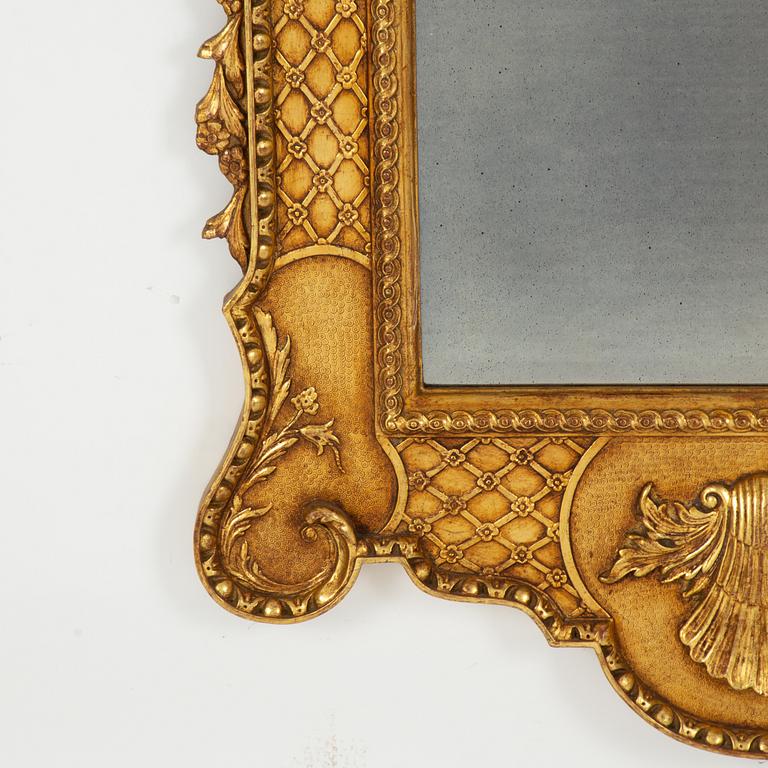 A Pair of Rococo-Style Mirrors, 20th Century.