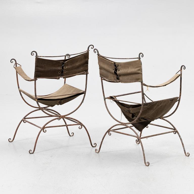 Armchairs, a pair, 20th century.