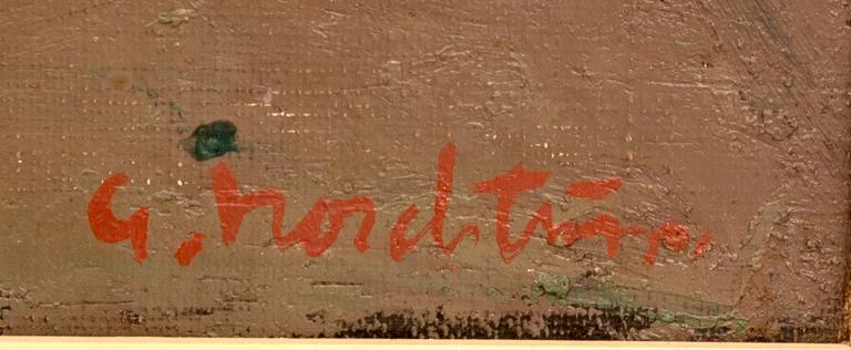 Gerhard Nordström, Garden with Stone Wall.