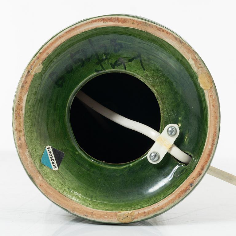 Bordslampor, 4 st, Bitossi för Bergboms, 1900-talets andra hälft.