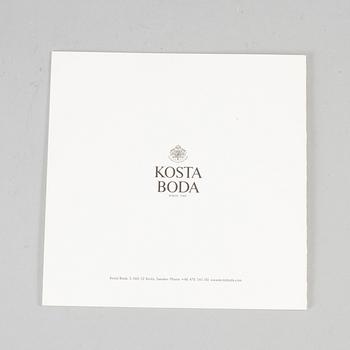 BERTIL VALLIEN, a unique Swedish artglass sculpture "Powerfigure", Kosta Boda,