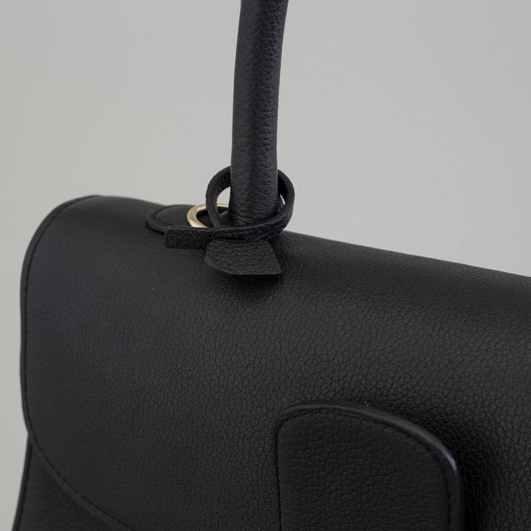 A Delvaux "Brillant" ladies handbag in black colored leather.