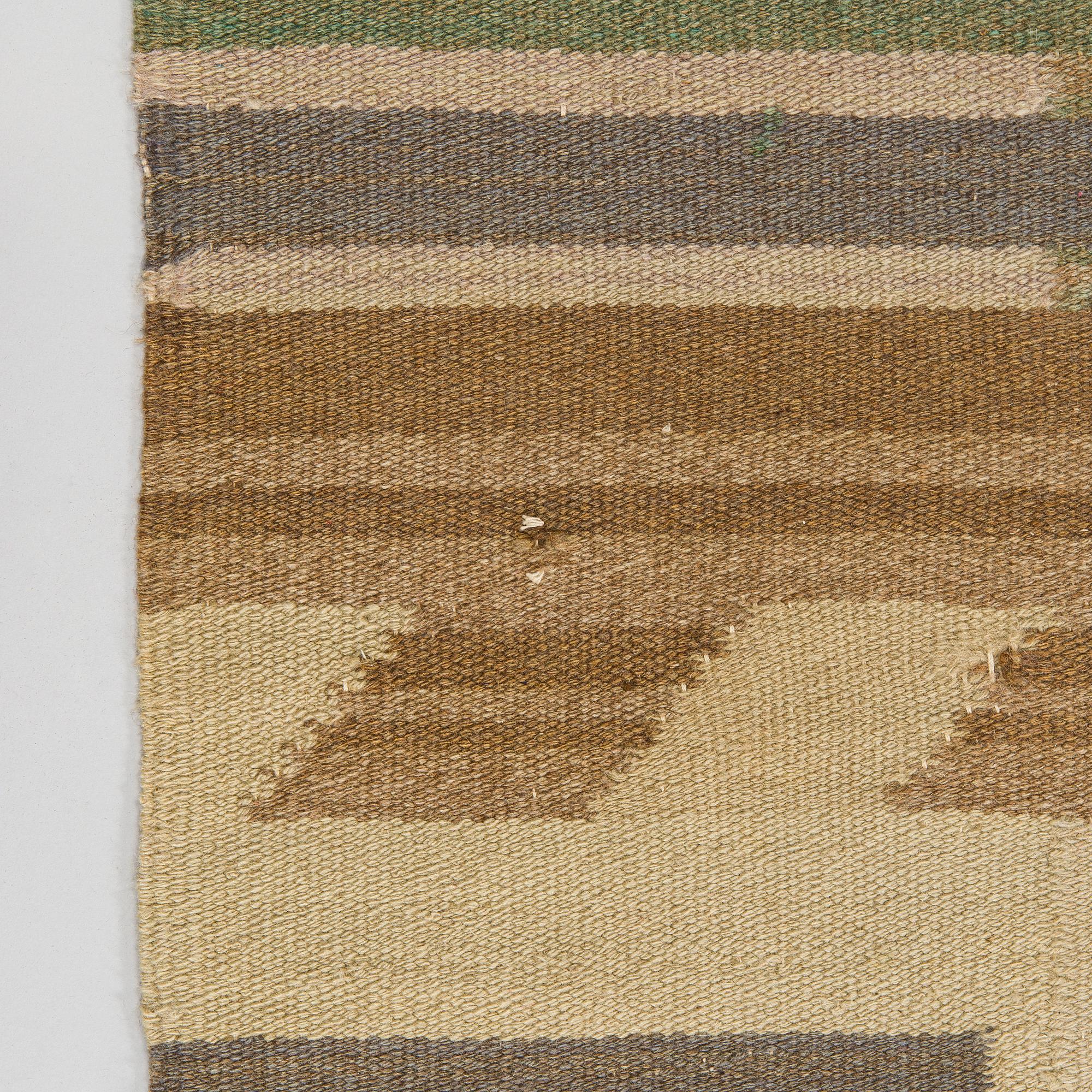 Greta Skogster-Lehtinen, possibly, A finnish flat weave carpet. Circa 270 x 170 cm.