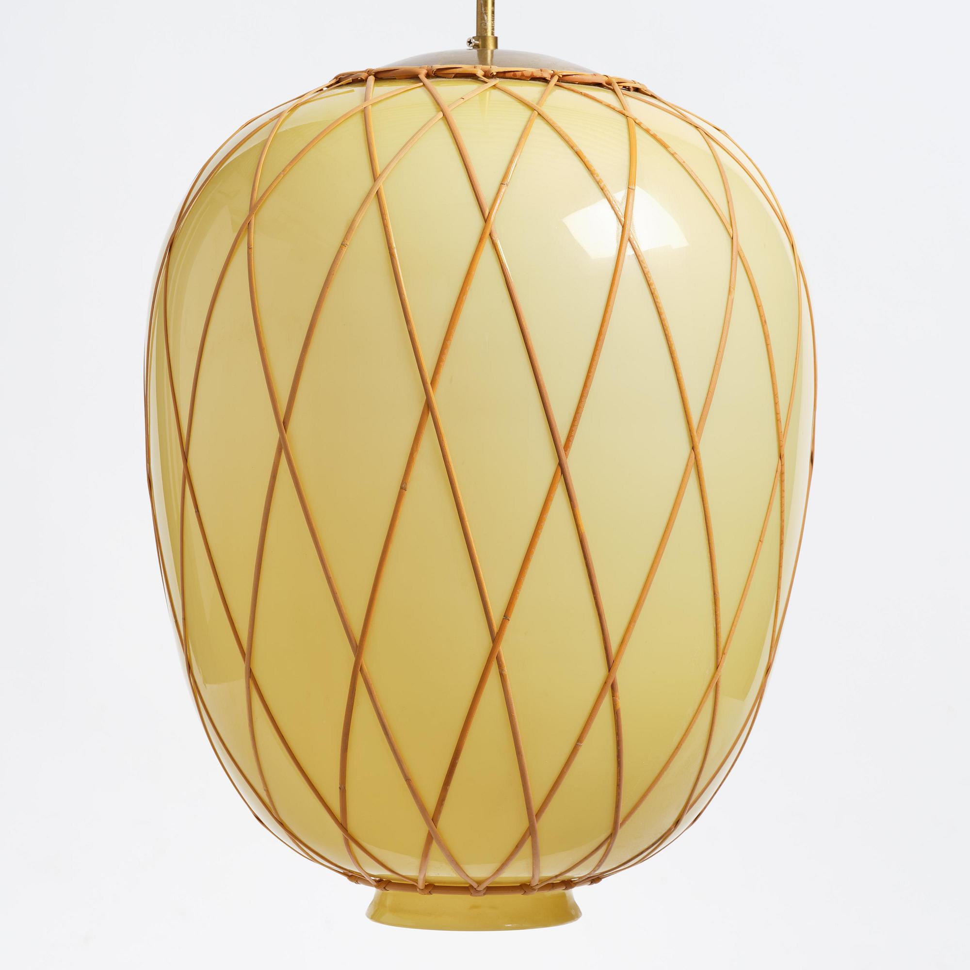 Harald Notini, a ceiling lamp model "11555", Arvid Böhlmarks Lampfabrik, Stockholm, 1940s.
