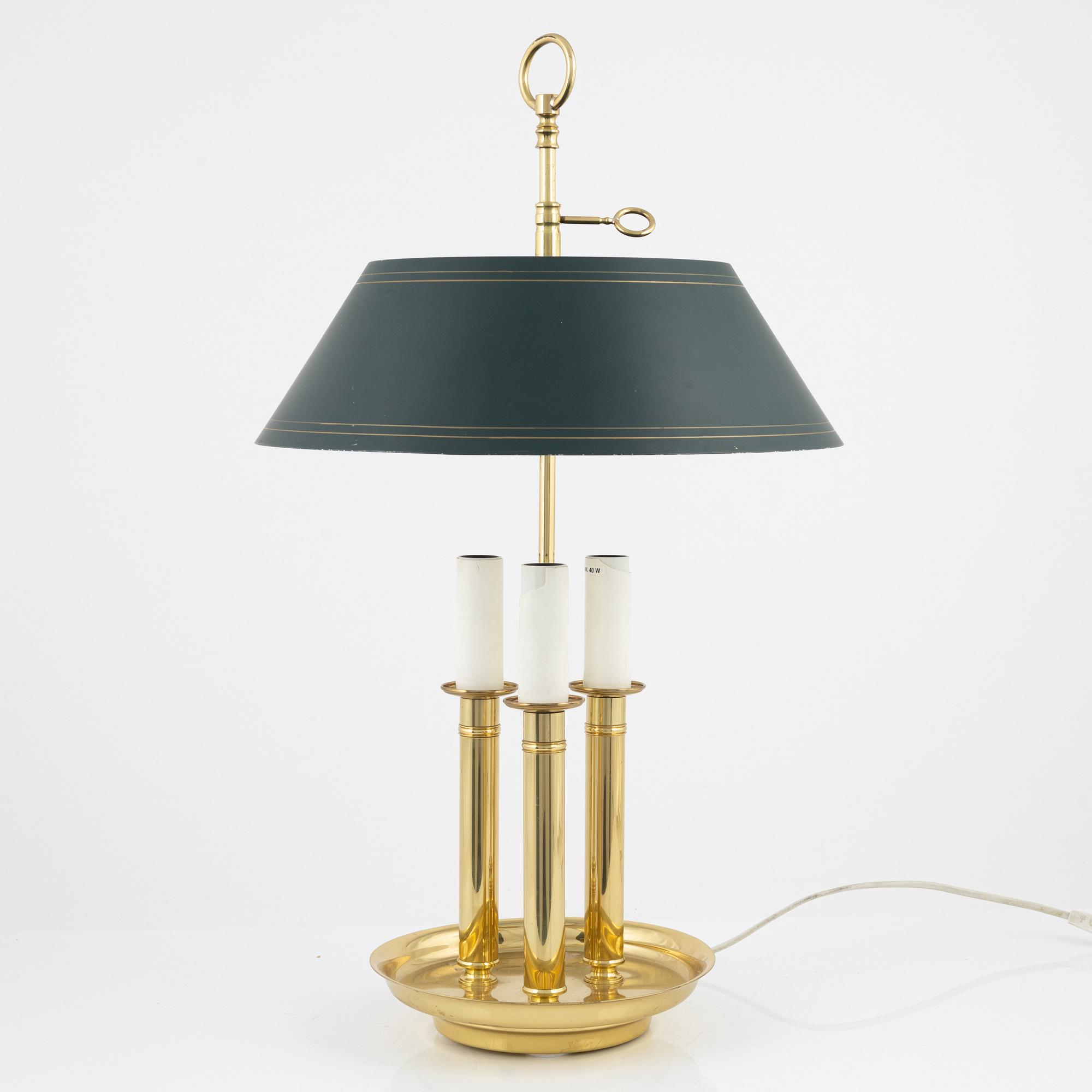 ÖIA brass table lamp, second half 1900's.