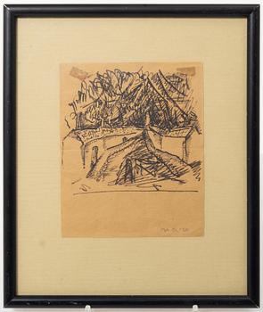 Axel Olson, Street scene and a pastoral motif.