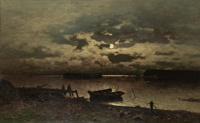 Axel Nordgren, oil on canvas, signed and dated 1882.