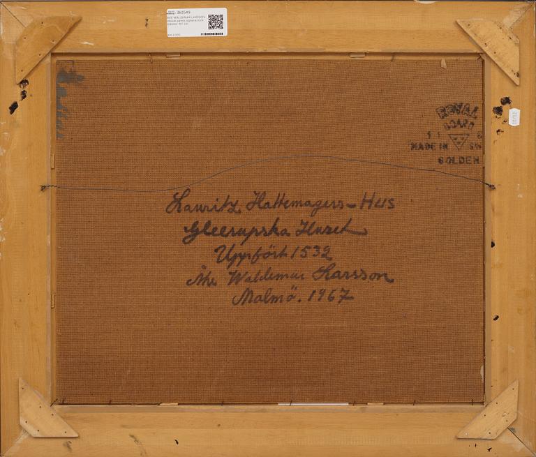 ÅKE WALDEMAR LARSSON, olja på pannå, signerad och daterad -67.