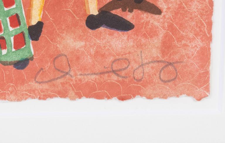 Marika Lang, färglitografi, signerad 54/360.