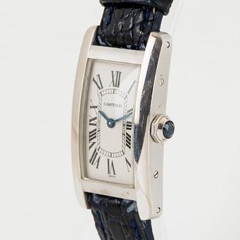 CARTIER, Tank Américaine, wristwatch, 19 x 27,5 (34,5) mm.