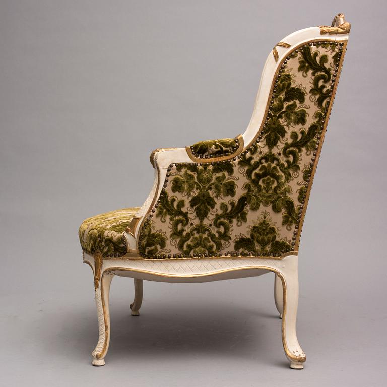 BERGÈRE, Louis XV -stil, 1800-talets slut.