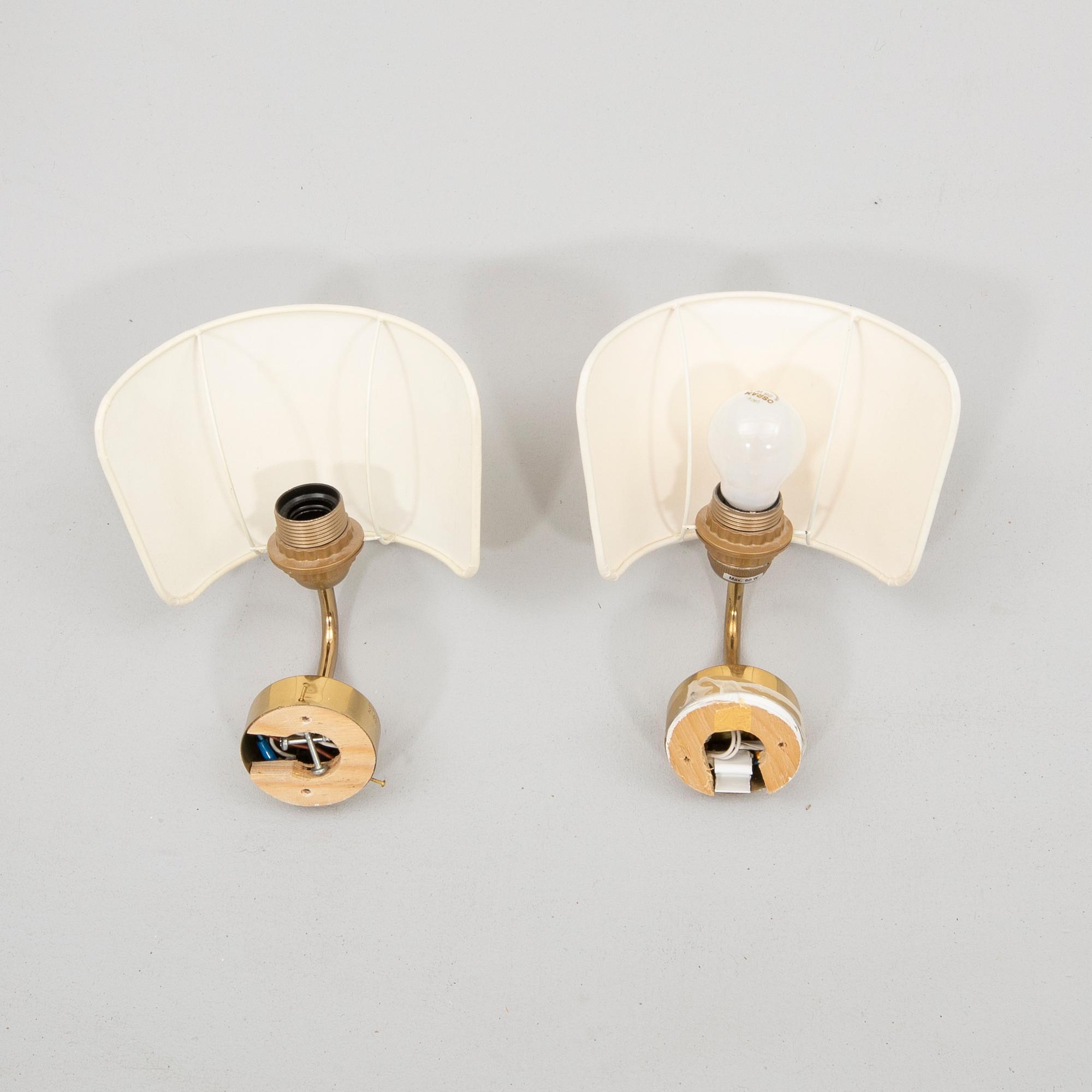 Josef Frank, vägglampor, ett par modell 2143 för Firma Svenskt Tenn.