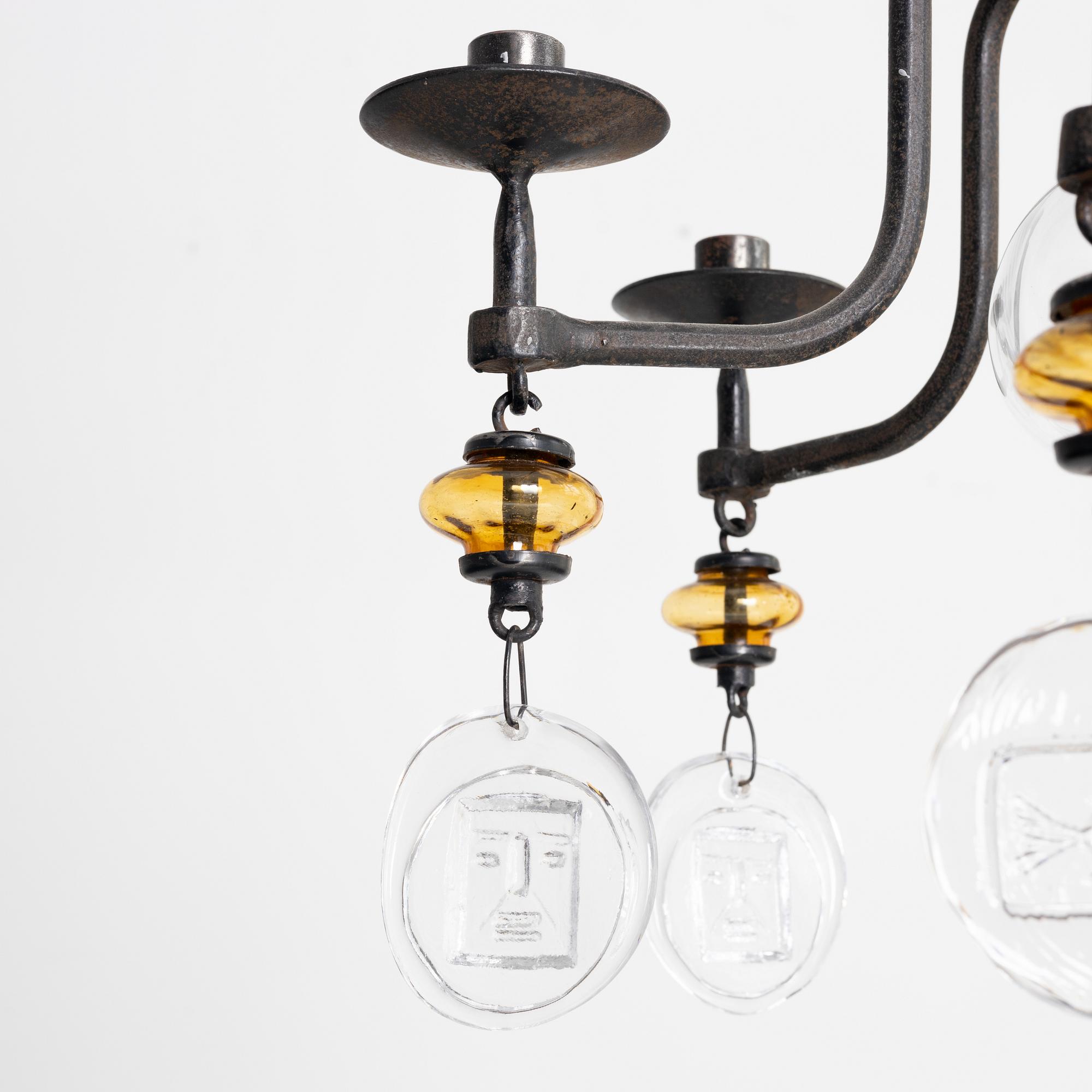 Erik Höglund, ljuskrona, Boda Smide.