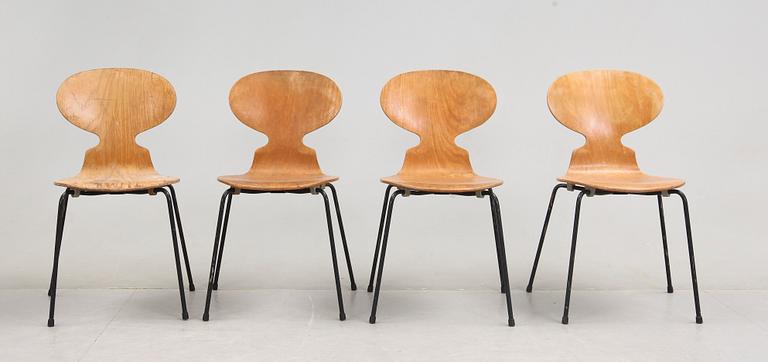 STOLAR, 4 st, "Myran", Arne Jacobsen för Fritz Hansen.