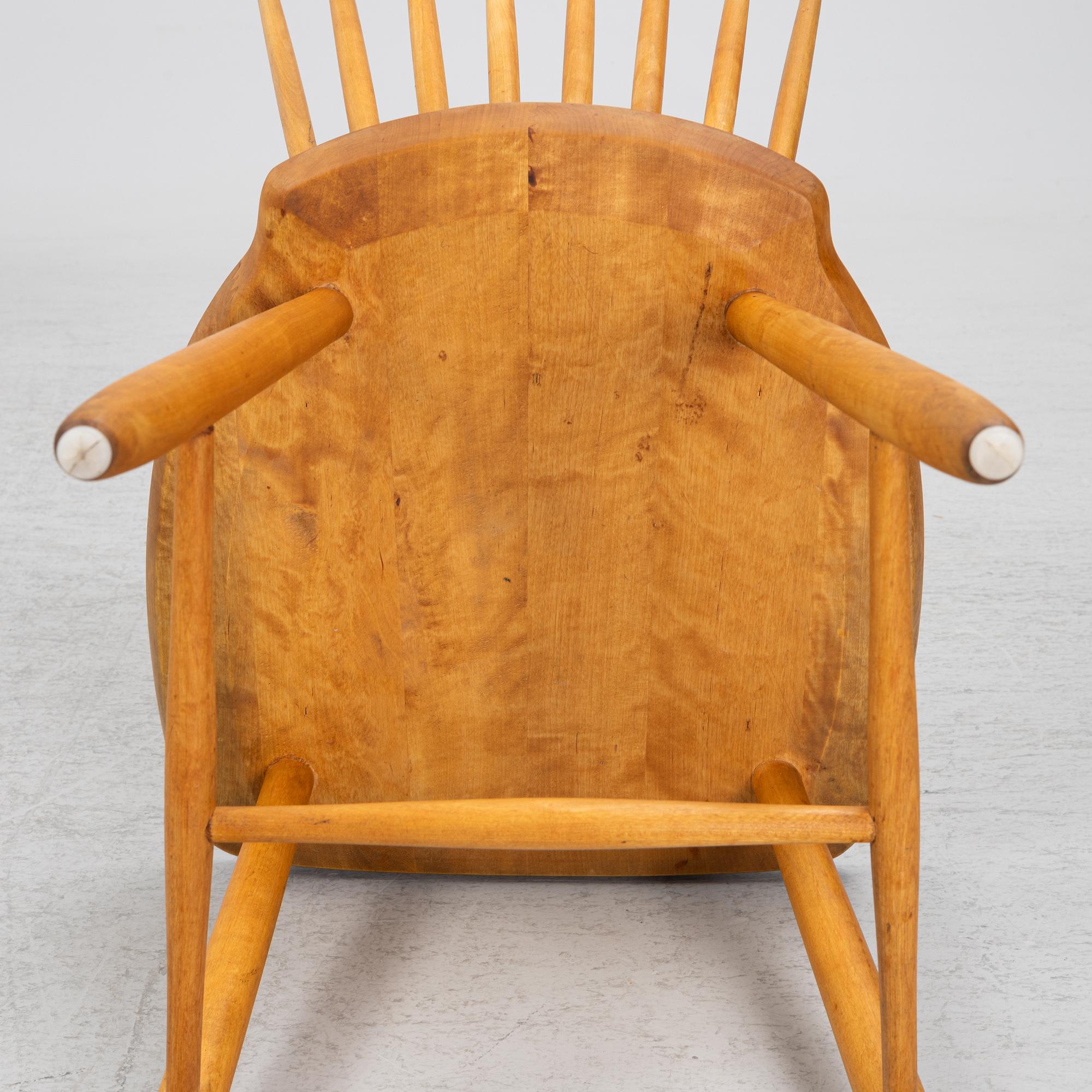 Carl Malmsten, a set of four 'Lilla Åland' chairs.