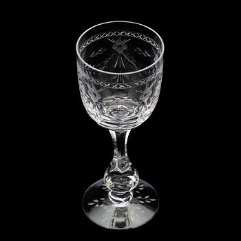 VITVINSGLAS, 12 st, "Mac Guirlang", Fritz Kallenberg, Boda, tillverkade ca 1952 - ca 1975.