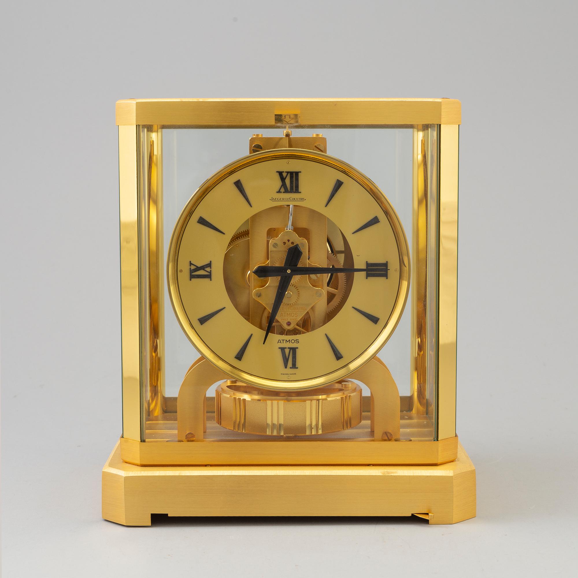 A second half of the 20th century mantle clock by Jaeger LeCoultre, Switzerland.
