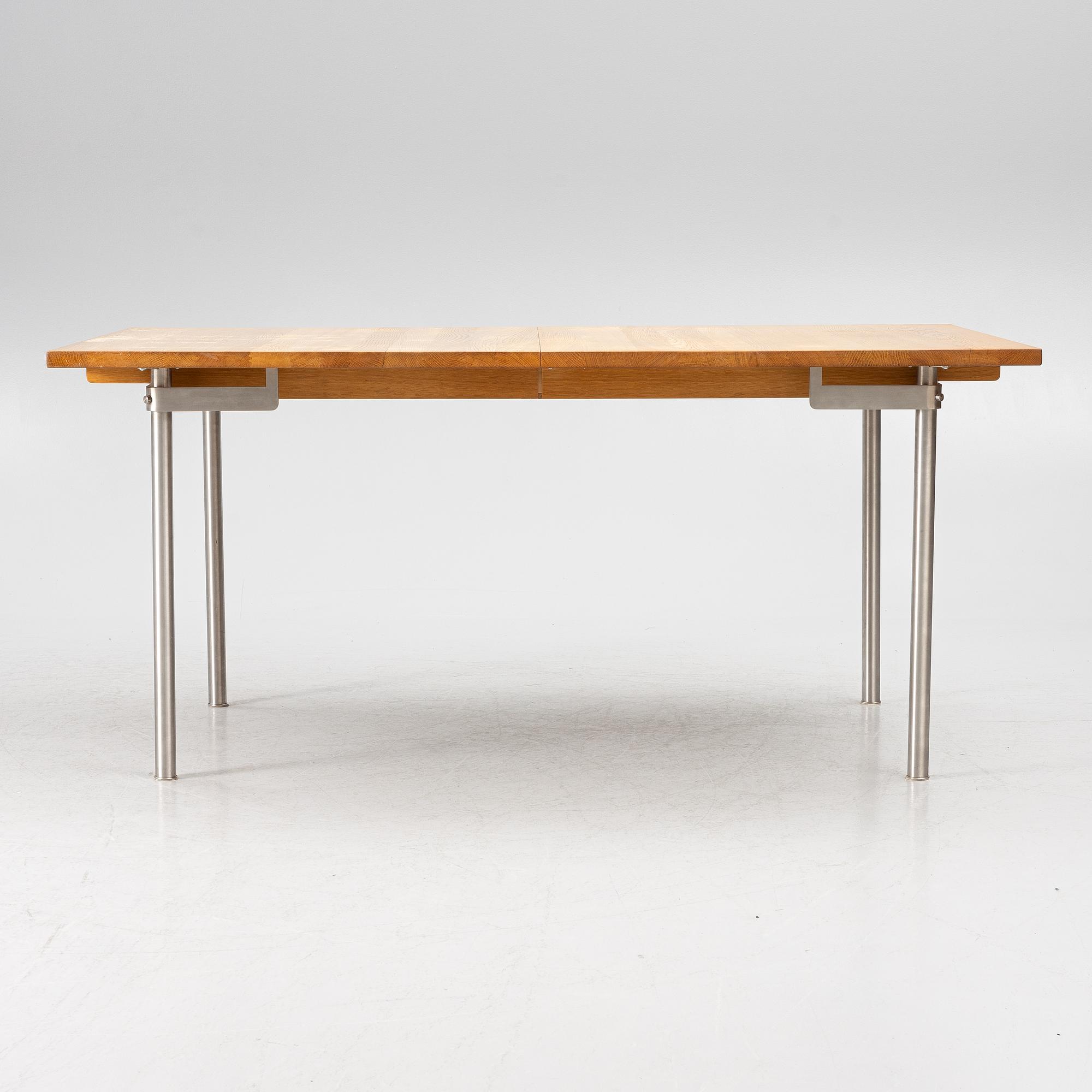 A contemporary dining table.