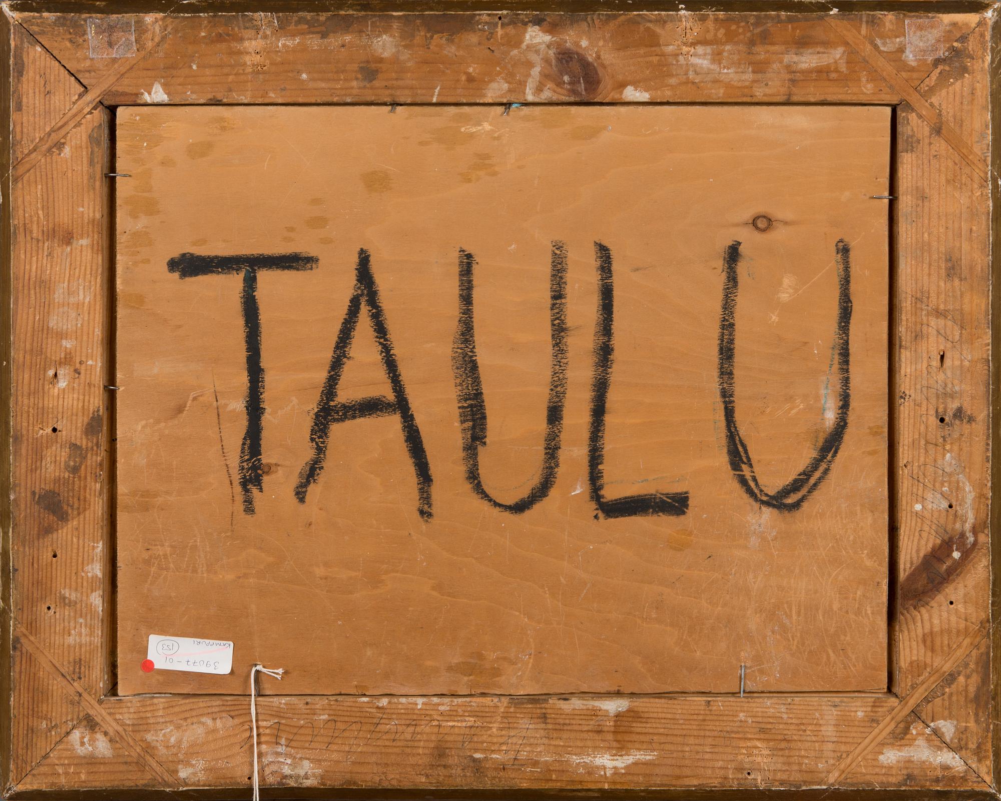 Väinö Kamppuri, olja på pannå, signerad.