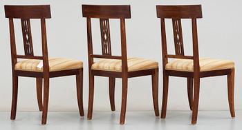 SALONGSGRUPP, 6 delar, empire-stil, 1900-talets början.