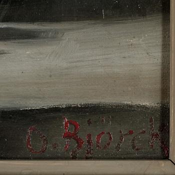 OSCAR BJÖRCK, Olja på duk, signerad.